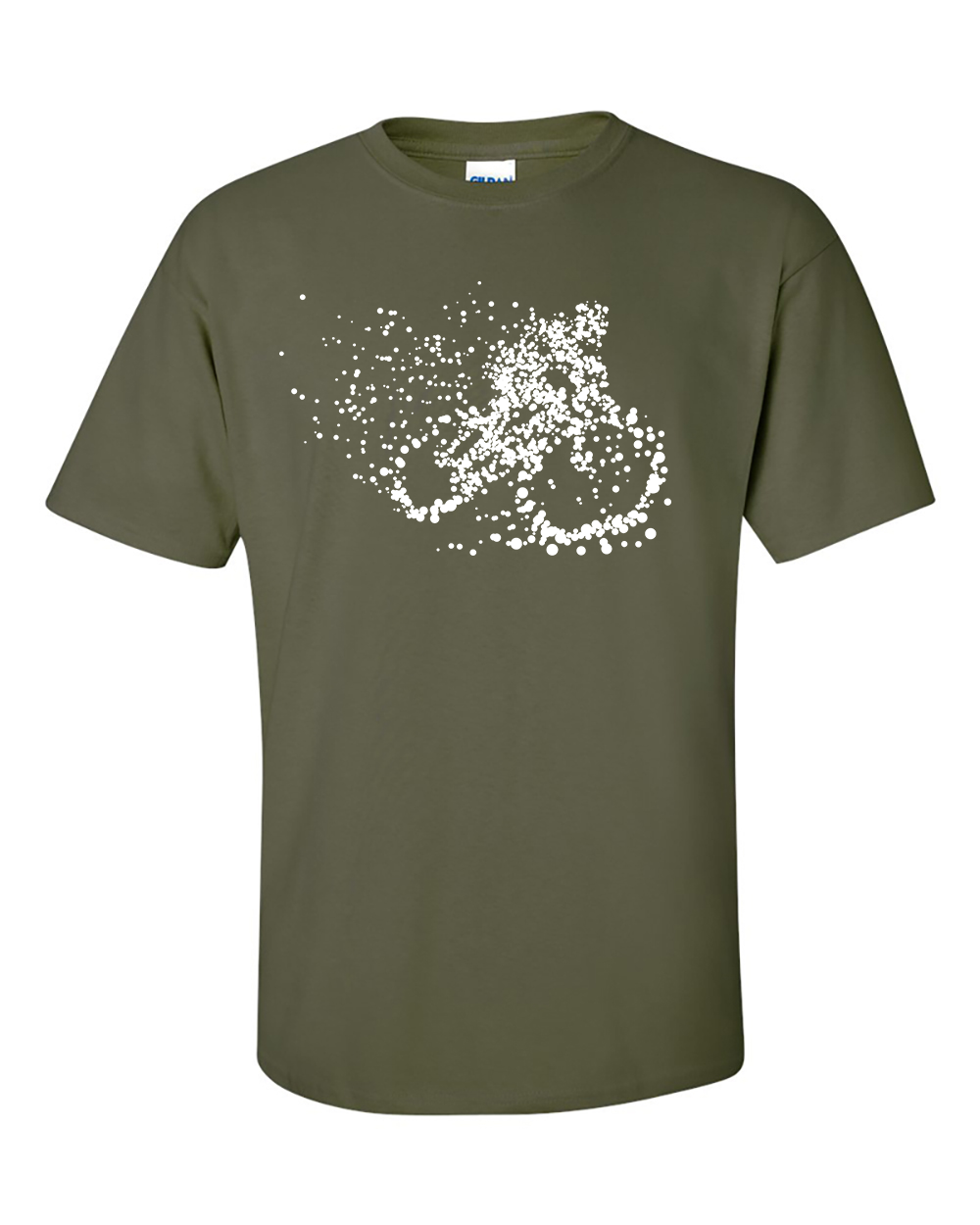 Particle Dot Mountain Bike Biking Biker Road Cyclist T-Shirt