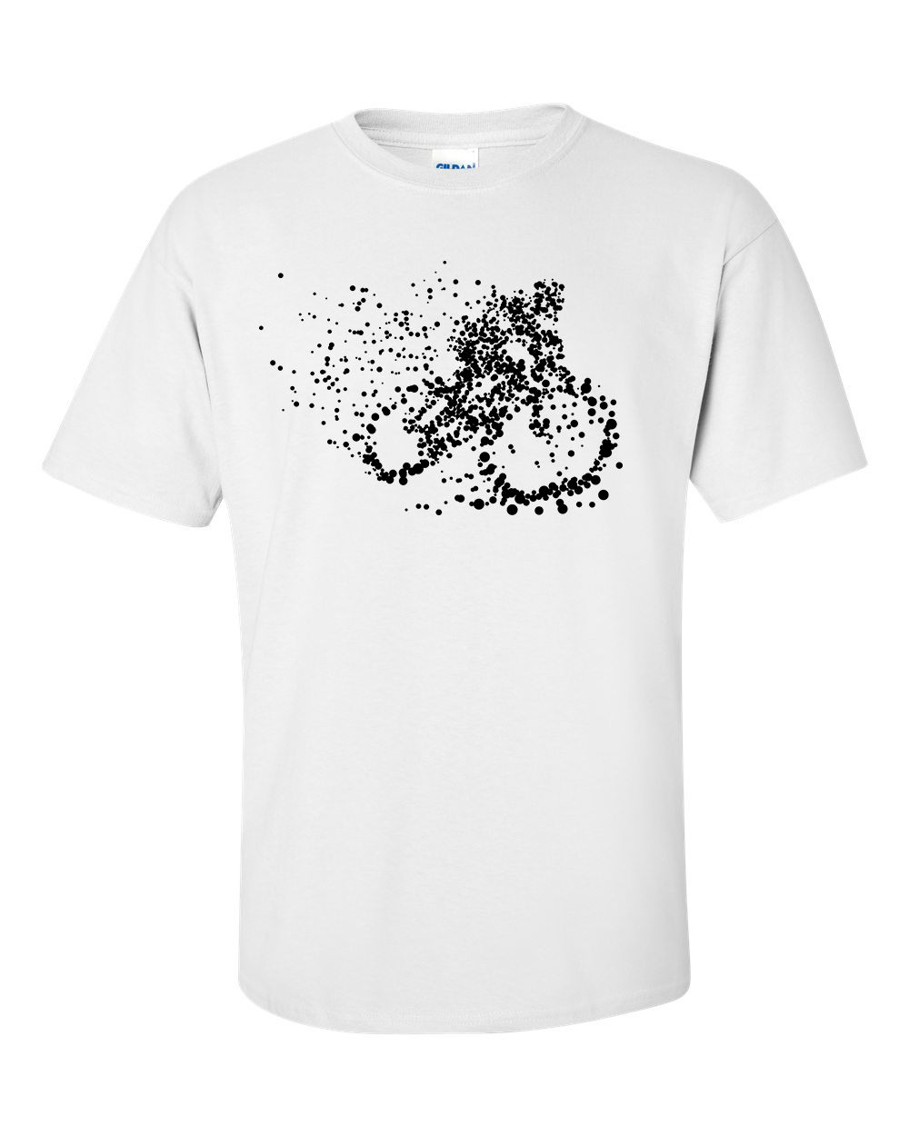 Particle Dot Mountain Bike Biking Biker Road Cyclist T-Shirt