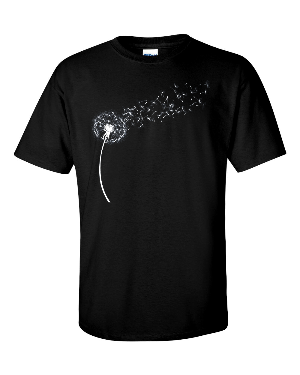 Dandelion T-Shirt, Wildflower Drawing Seed Head Shirt