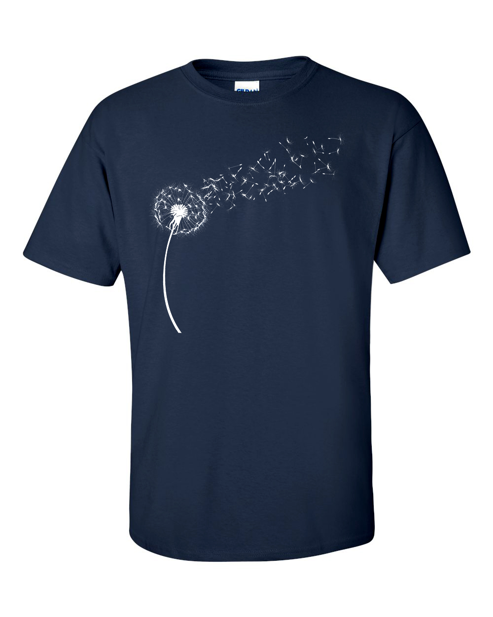 Dandelion T-Shirt, Wildflower Drawing Seed Head Shirt