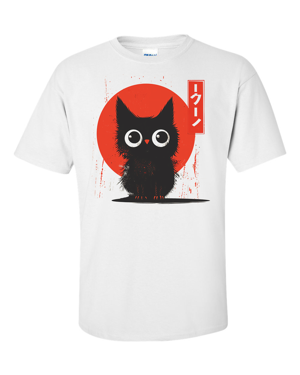 Black Owl T-Shirt, Japan Ink Drawing Style Shirt