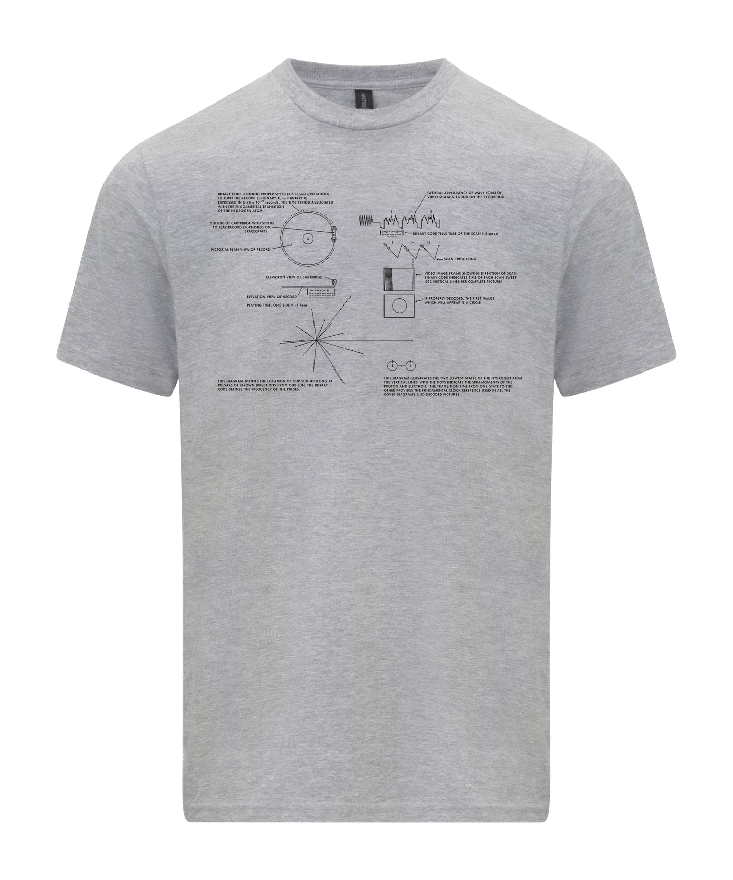 Carl Sagan Golden Record T-Shirt | Carl Sagan shirt, Voyager Pioneer Probe Unisex tshirt