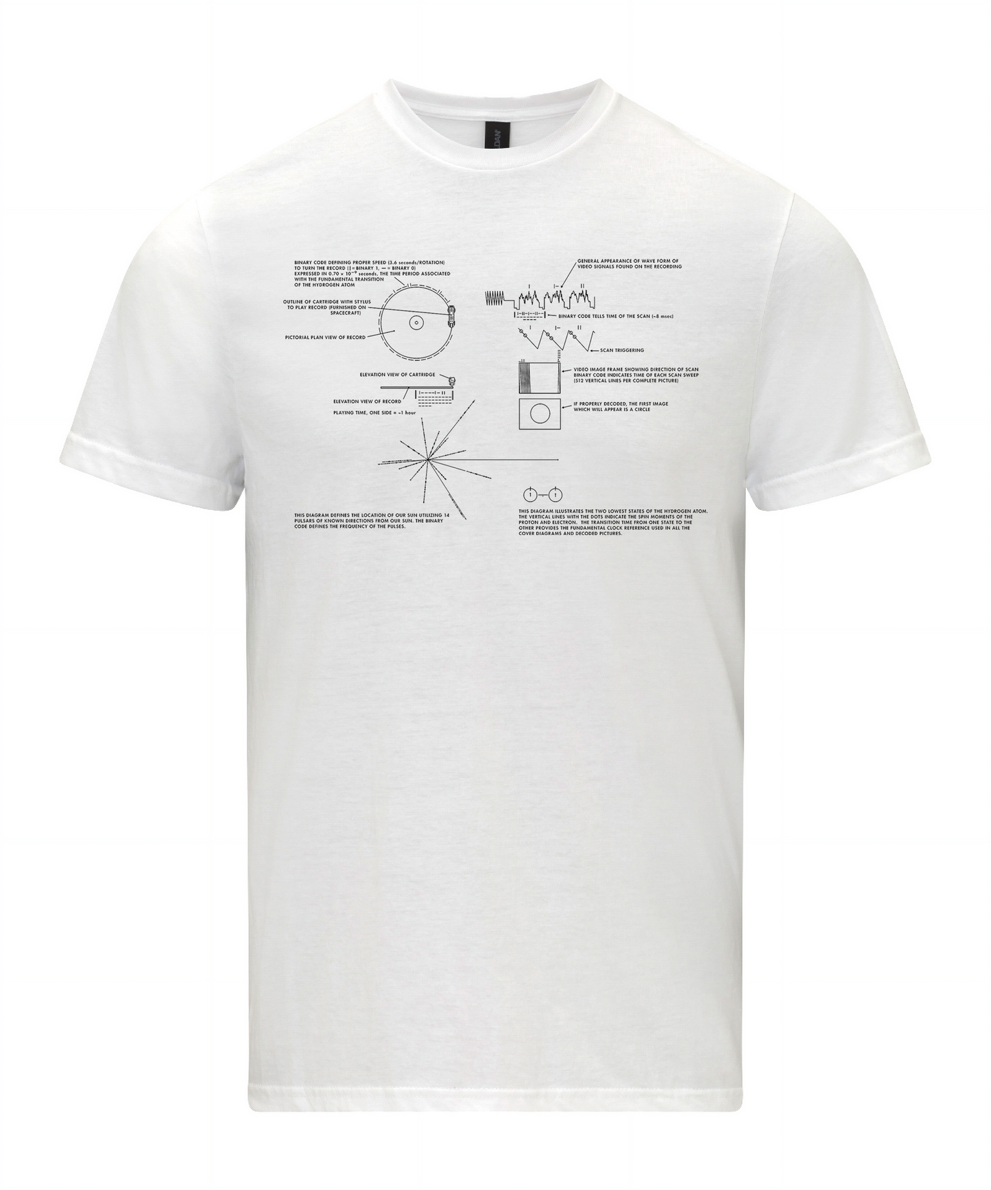 Carl Sagan Golden Record T-Shirt | Carl Sagan shirt, Voyager Pioneer Probe Unisex tshirt