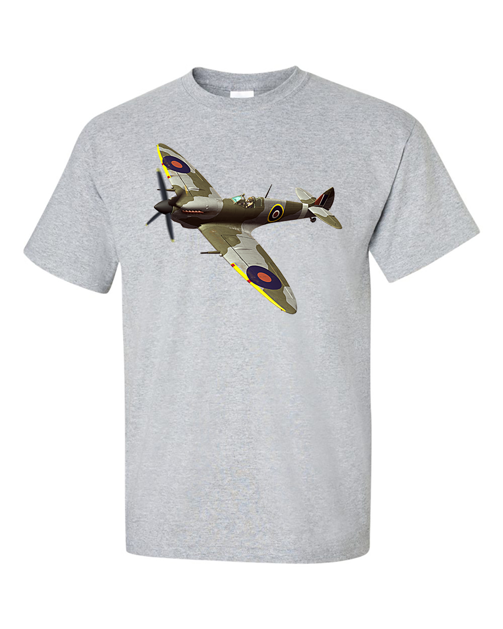 Spitfire Fighter Aircraft WW2 RAF T-Shirt