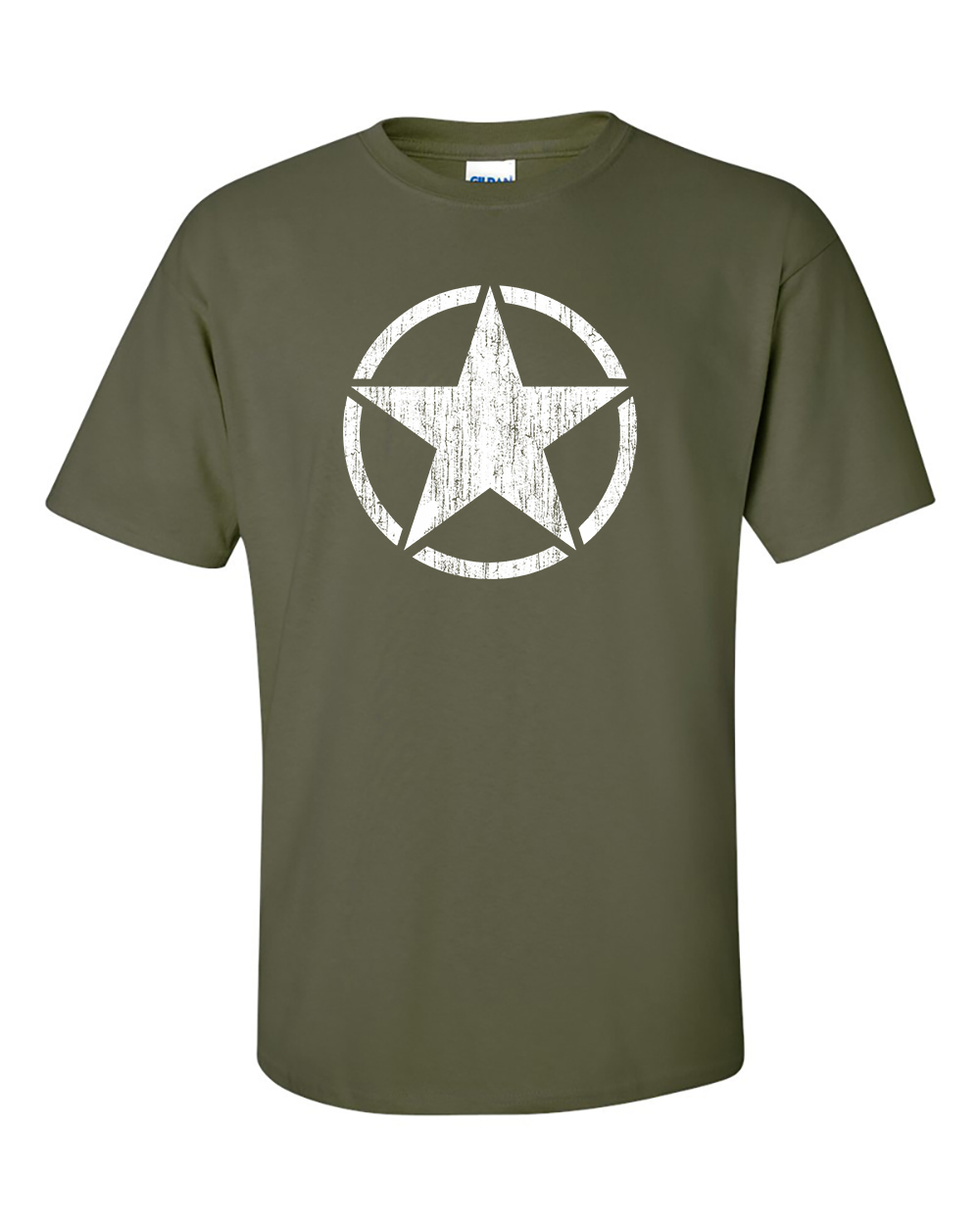 Distressed US Army WW2 White Star Allies T-Shirt