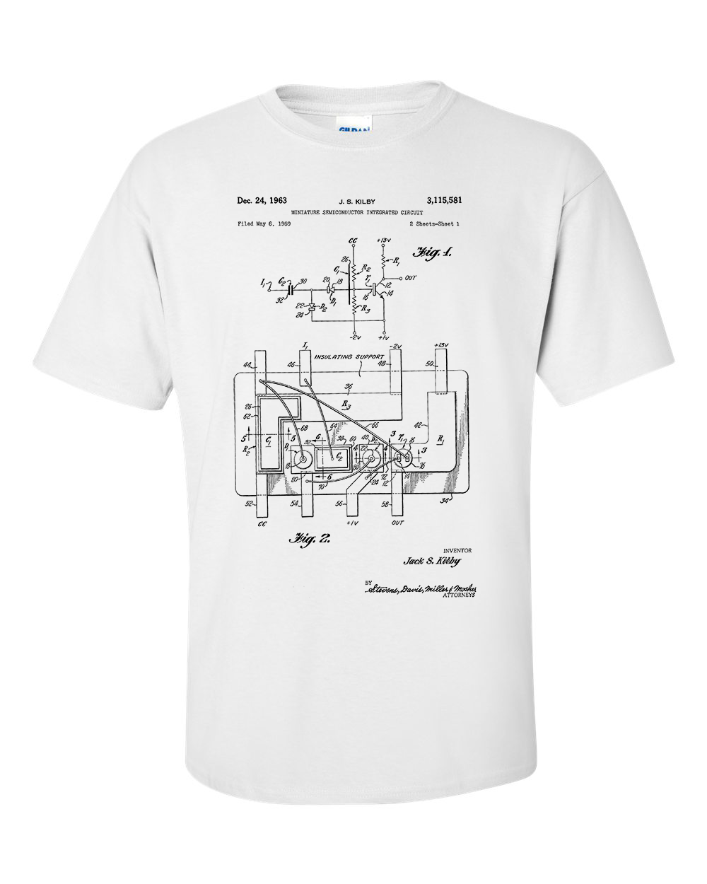 First Integrated Circuit Patent T-Shirt