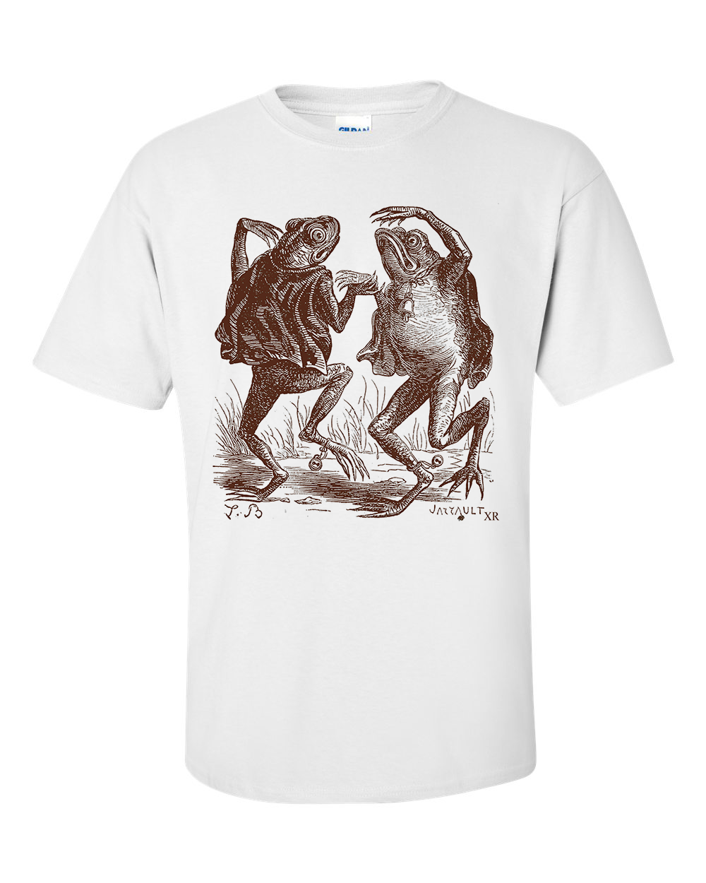 Dancing Toad Demons Frog With Bells Drawing T-Shirt