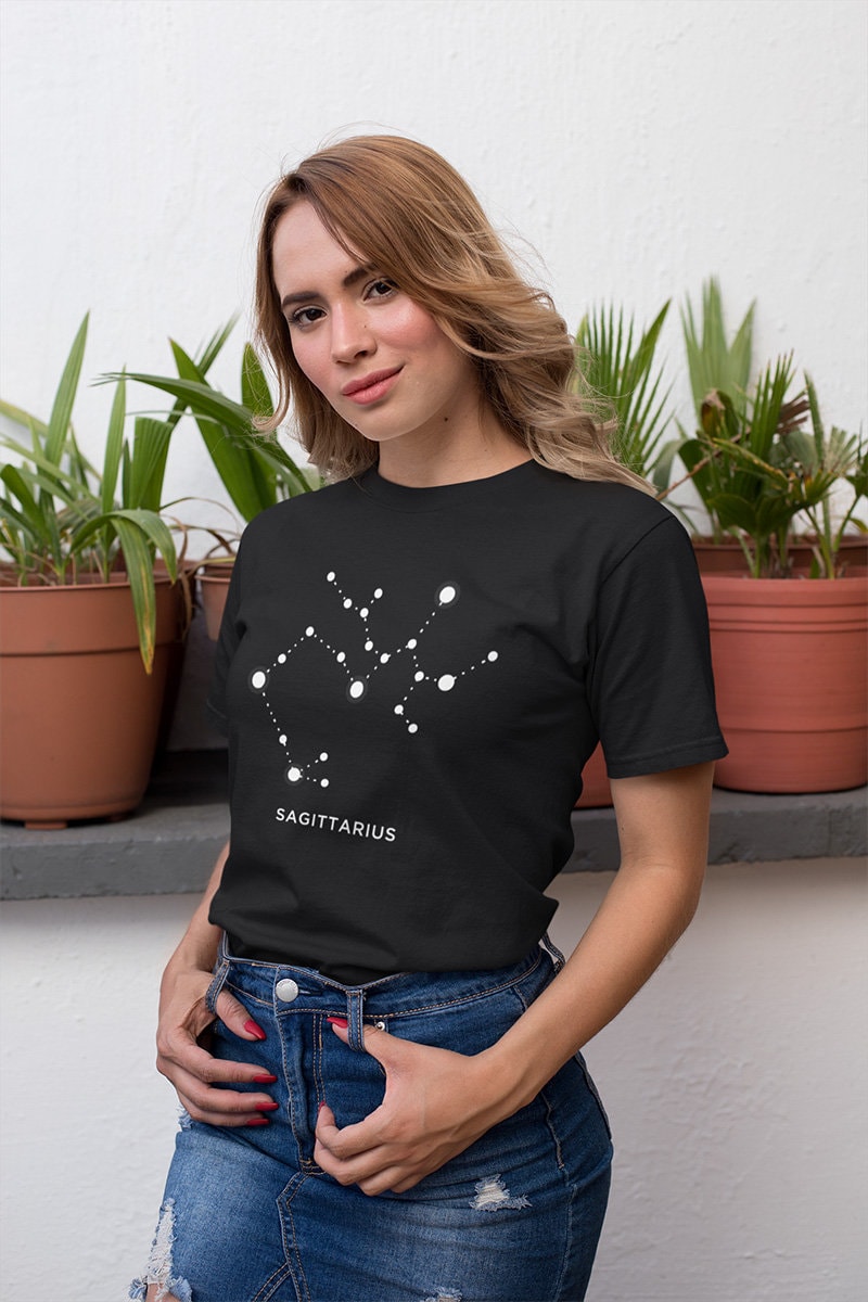 Zodiac Sign Star Constellation Astrology Horoscope Womens T-Shirt