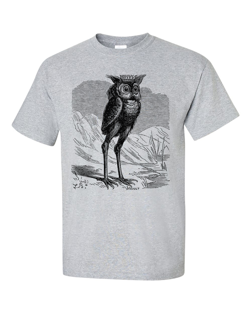 Stolas Demon Owl by Louis Breton Drawing T-Shirt