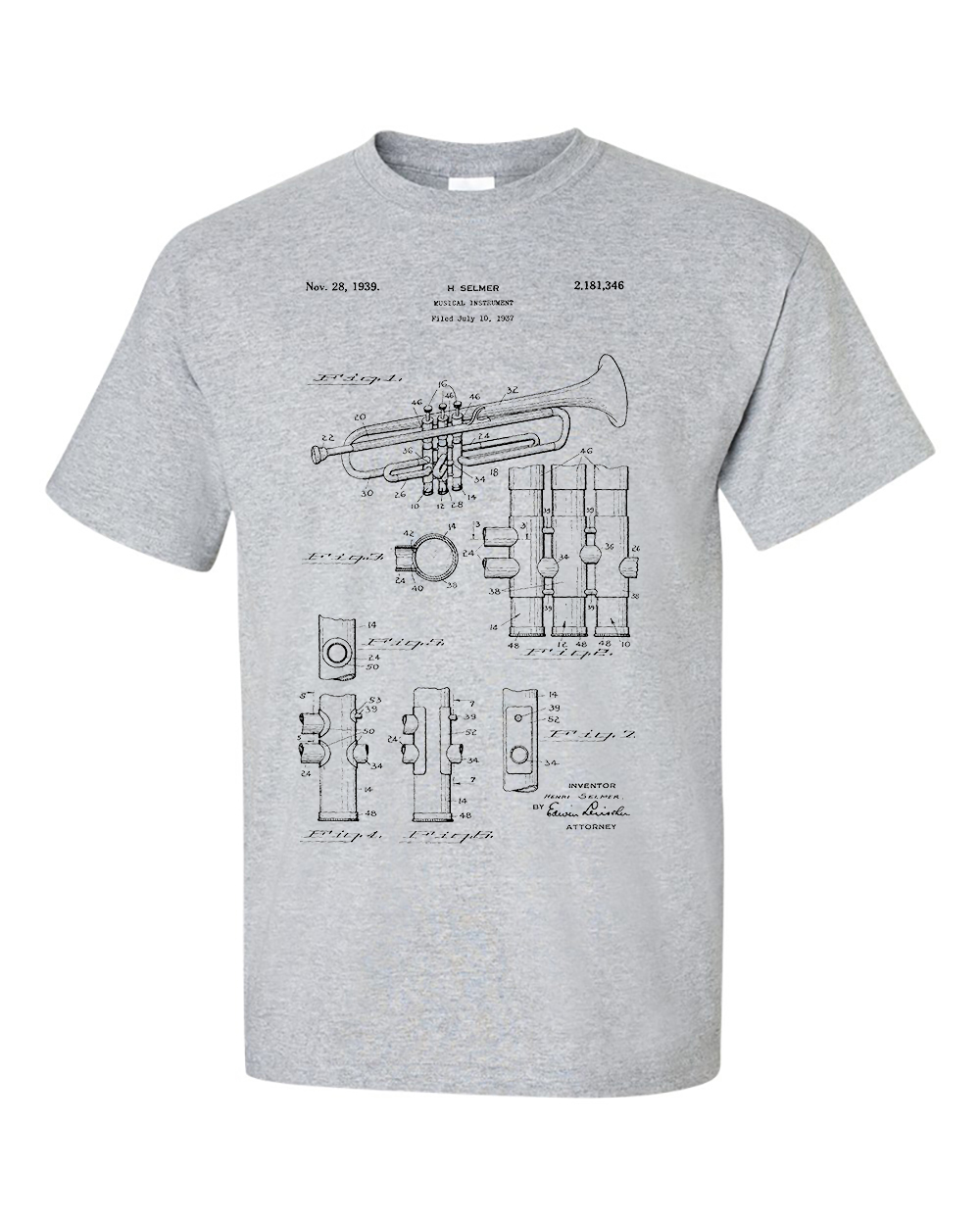 Trumpet Patent T-Shirt