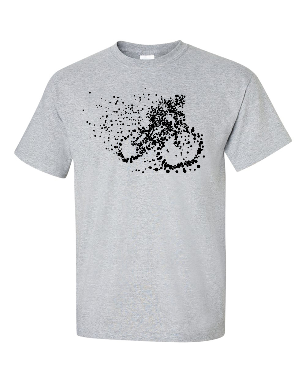 Particle Dot Mountain Bike Biking Biker Road Cyclist T-Shirt