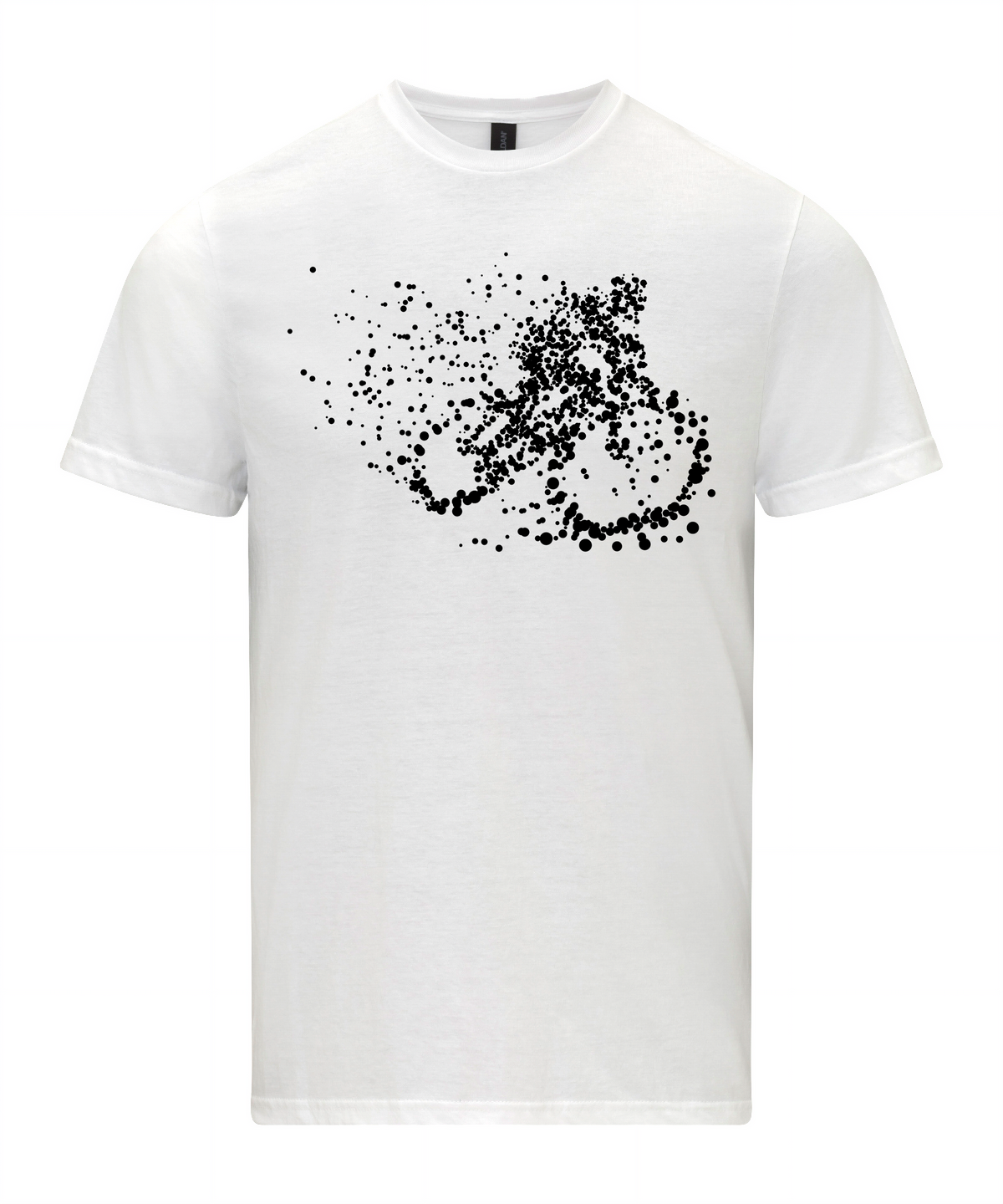 Particle Dot Mountain Bike Biking Biker Road Cyclist T-Shirt