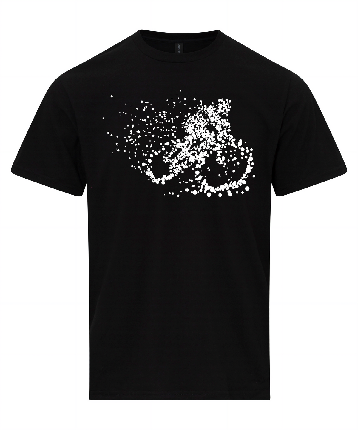 Particle Dot Mountain Bike Biking Biker Road Cyclist T-Shirt