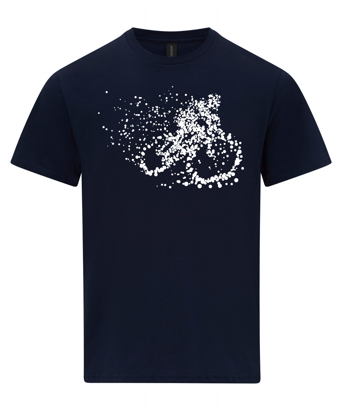 Particle Dot Mountain Bike Biking Biker Road Cyclist T-Shirt