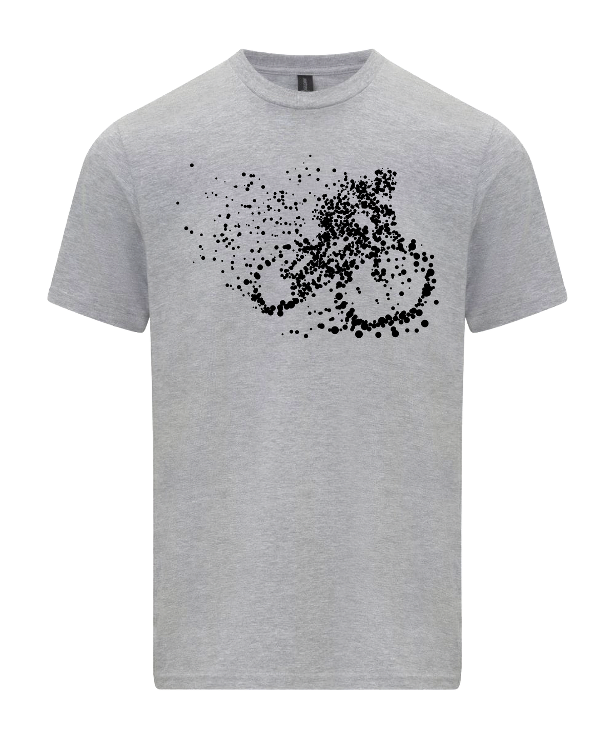 Particle Dot Mountain Bike Biking Biker Road Cyclist T-Shirt