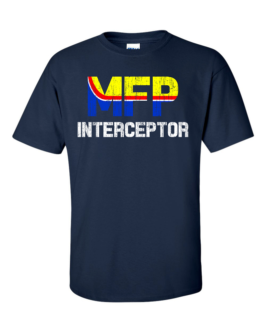Mad Max Inspired MFP Interceptor Main Force Patrol Retro Movie V8 Car T-Shirt