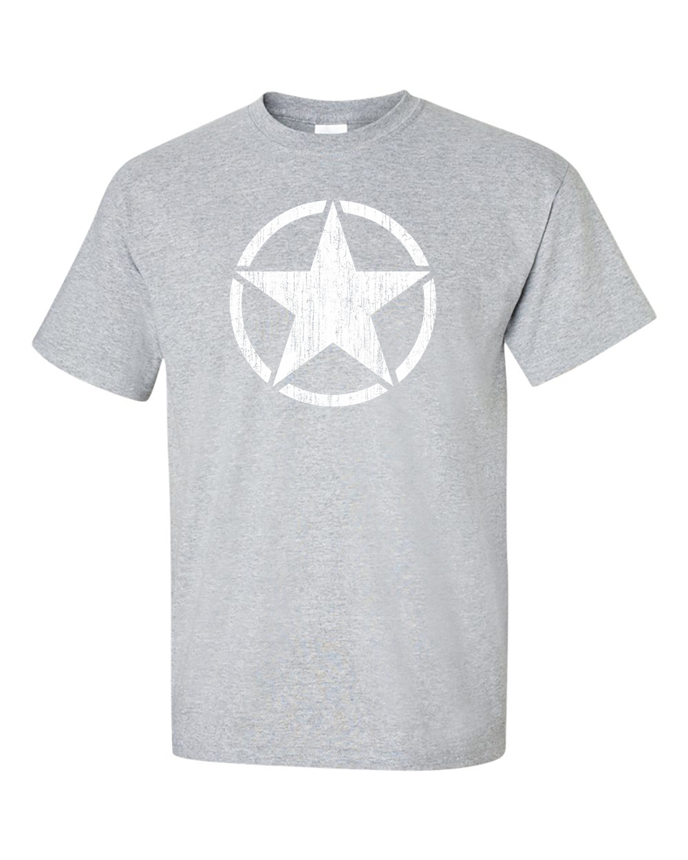 Distressed US Army WW2 White Star Allies T-Shirt