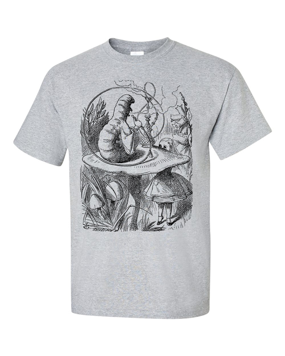 Absolem The Caterpillar Smoking a Hooka Alice In Wonderland by John Tenniel Psychedelic Shisha T-Shirt