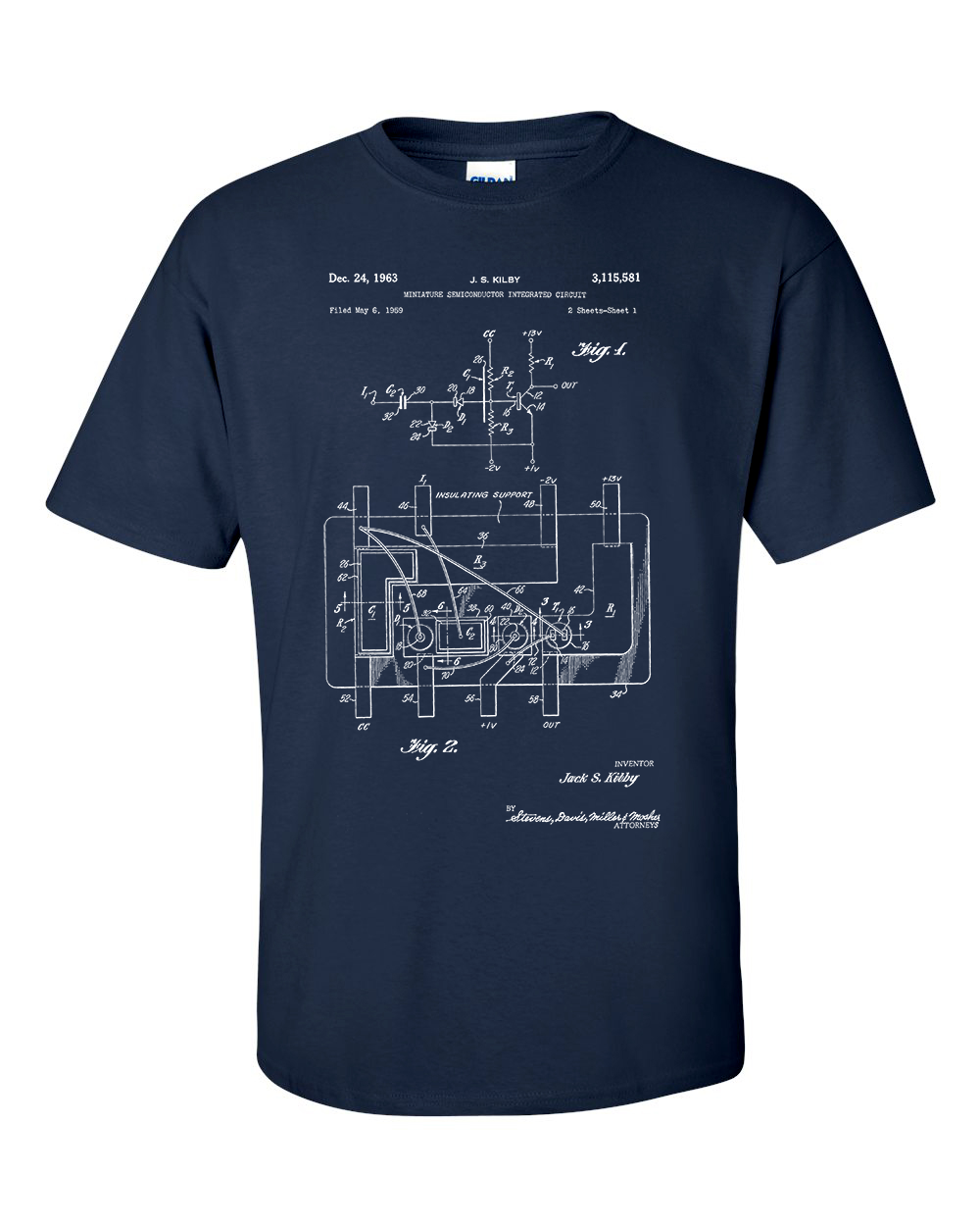 First Integrated Circuit Patent T-Shirt