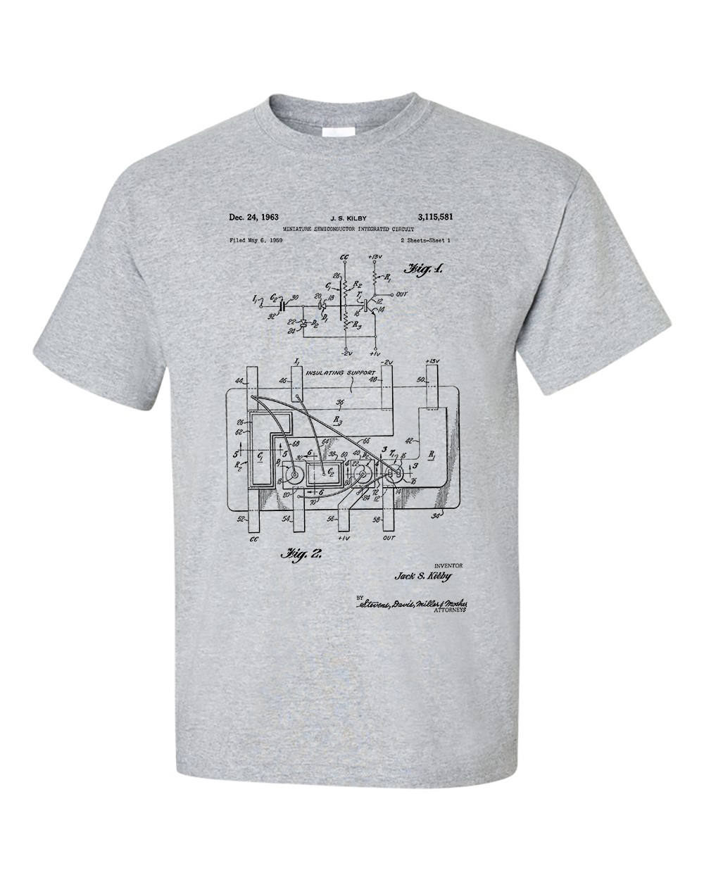First Integrated Circuit Patent T-Shirt