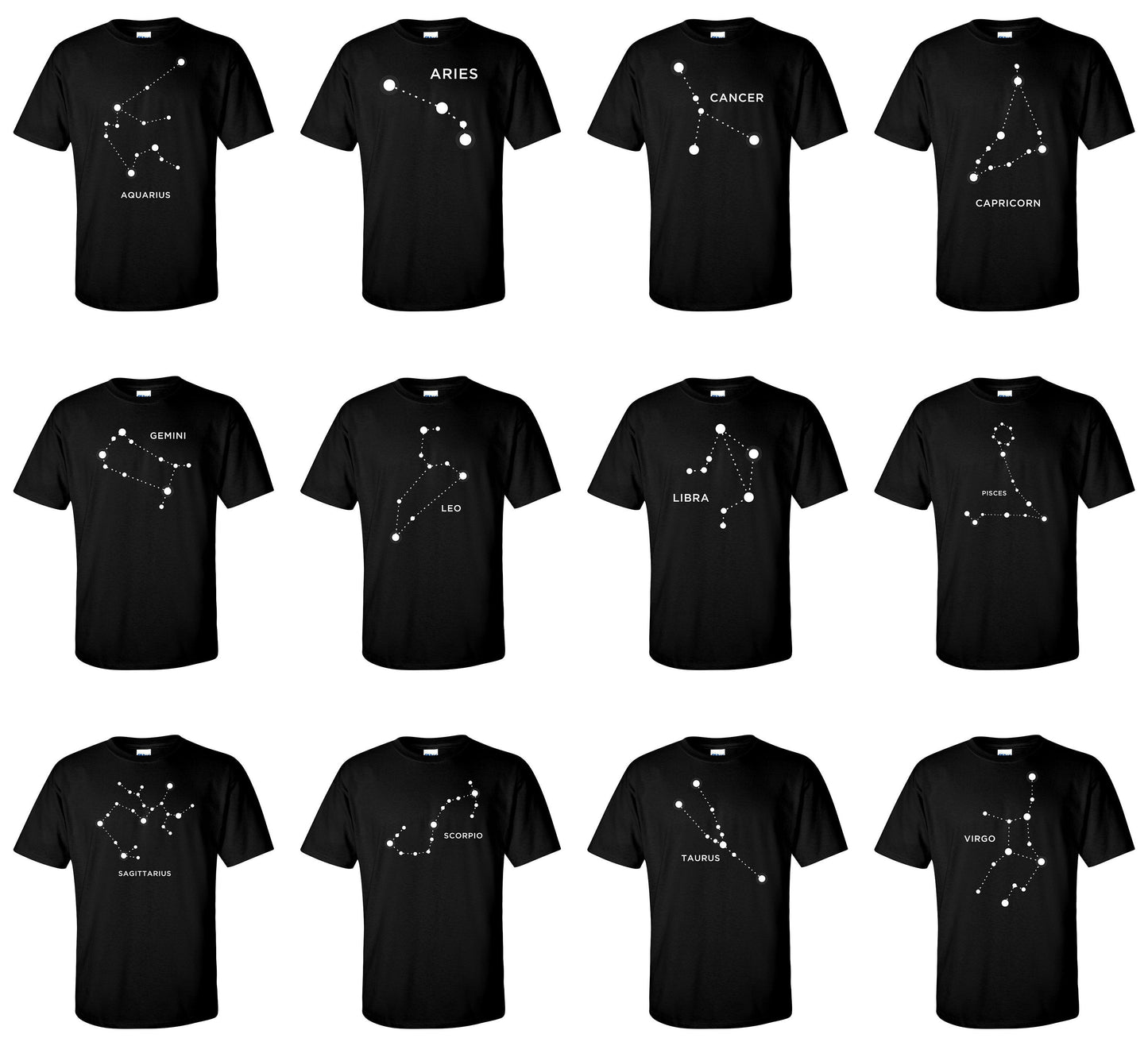 Zodiac Sign Star Constellation Astrology Hororscope Men T-Shirt