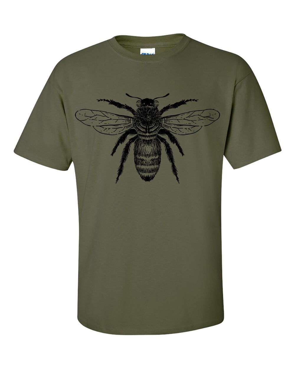 Bee Drawing T Shirt, Bee Keeper, Honey Bee, Honeycomb, Organic Honey, T-Shirt