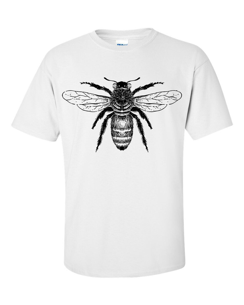 Bee Drawing T Shirt, Bee Keeper, Honey Bee, Honeycomb, Organic Honey, T-Shirt