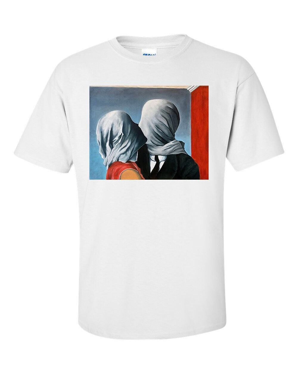The Lovers, Les Amants, by Rene Magritte Fine Art T-Shirt