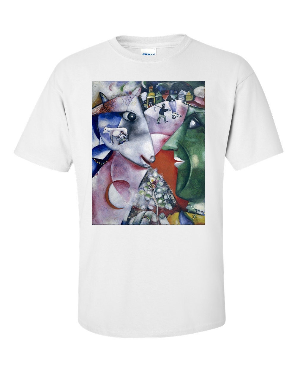 I and the Village Marc Chagall Fine Art T-Shirt