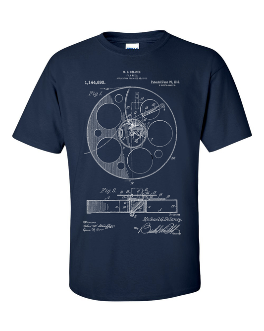 Film Reel 1915 Patent Gift T-Shirt