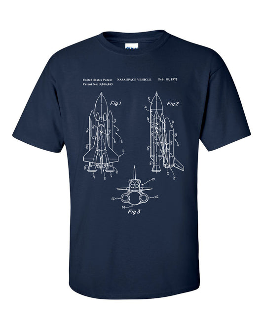 NASA Space Shuttle Patent T-Shirt