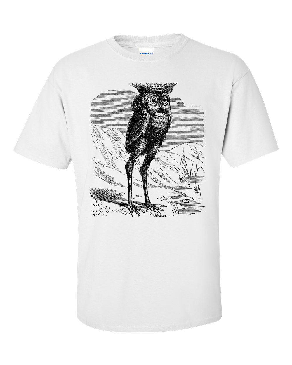 Stolas Demon Owl by Louis Breton Drawing T-Shirt