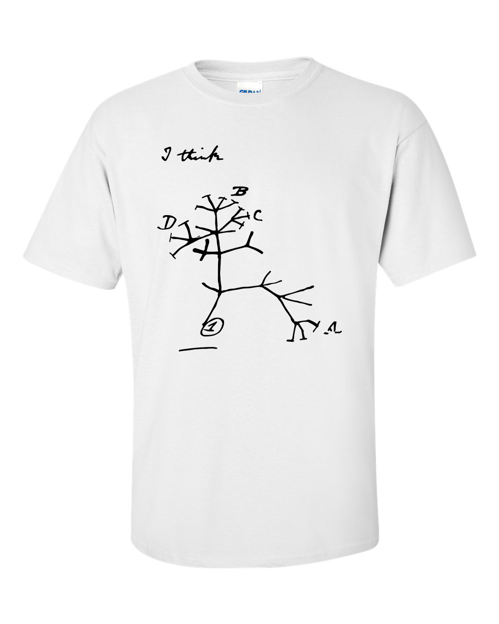 Darwin's Tree Of Life, "I Think", Evolution T-Shirt