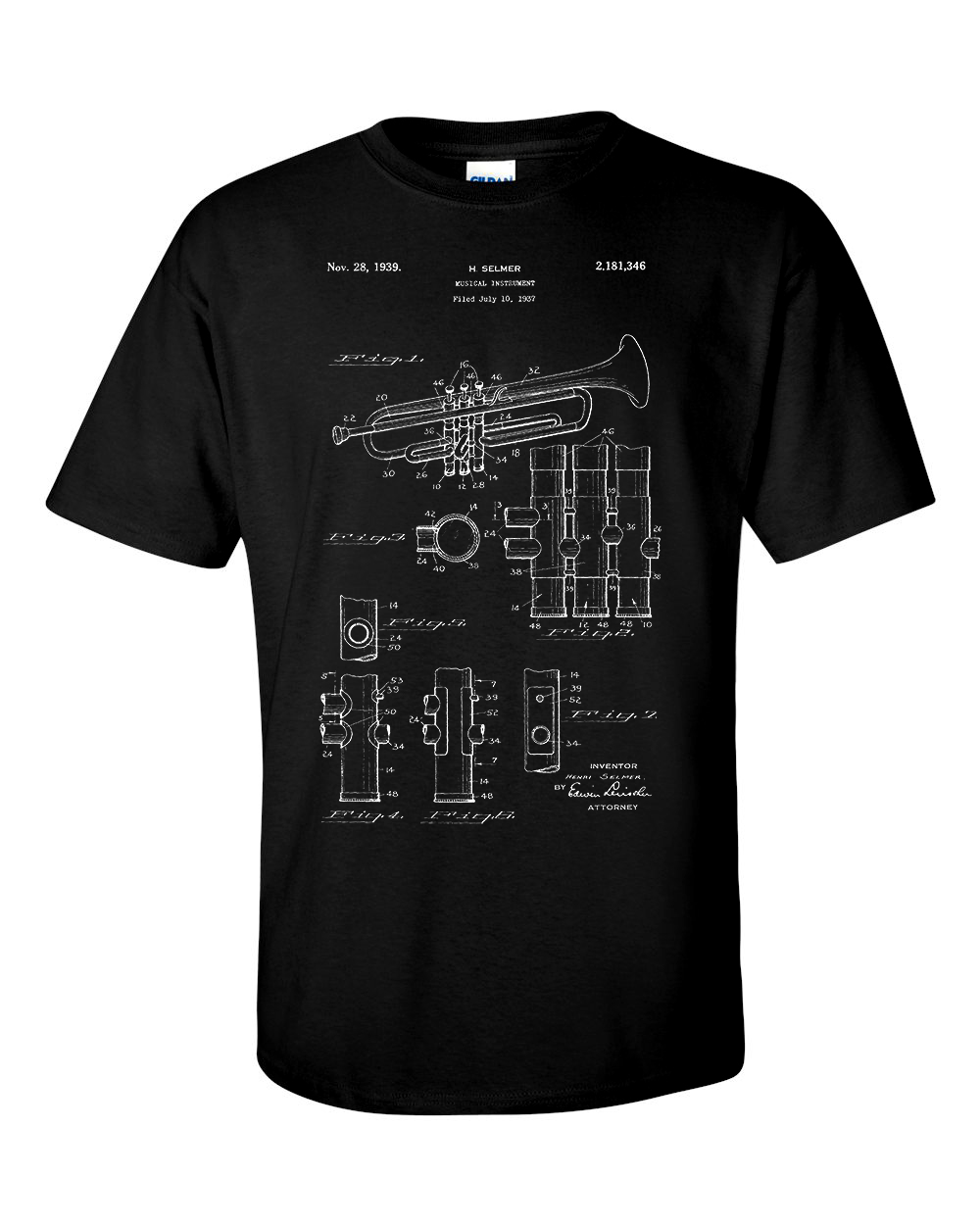 Trumpet Patent T-Shirt
