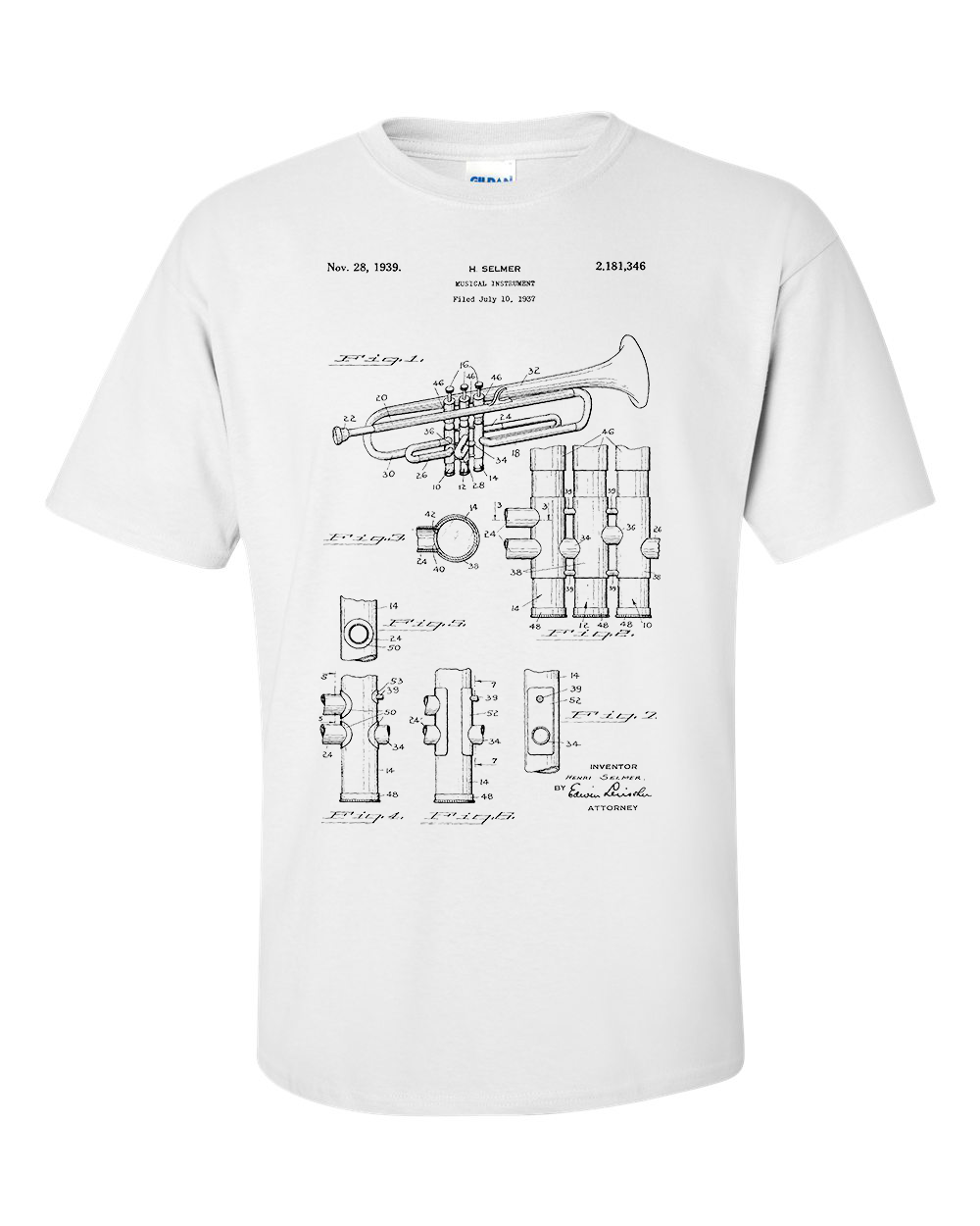 Trumpet Patent T-Shirt